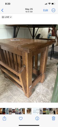 Magazine Rack End Table