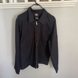 Dickies Eisenhower Black Jacket Zip Up Medium 