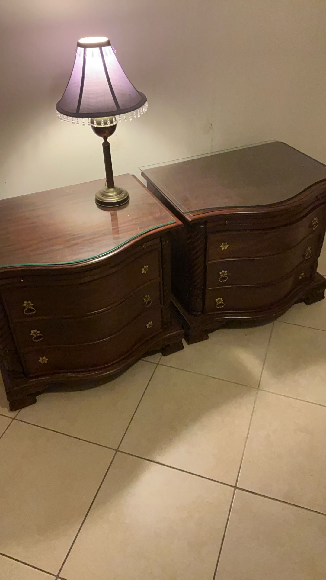 Matching Pair Of Nightstands Or End Tables