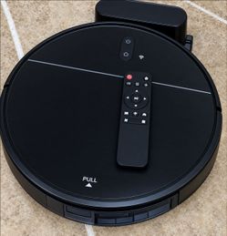 Black Robot Vacuum with Remote Control