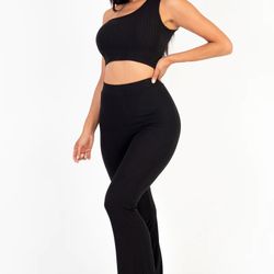 Crop Top Pant Set