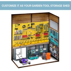 3*5FT Iron-Wood Combination Tool Shed – A Perfect Blend of Nature and Functionality
