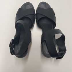 Size 10 Black Vince Wedges