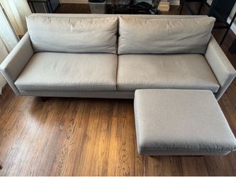 Room and Board “Jasper” 96” Sofa Couch w/ Ottoman