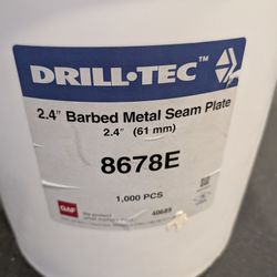 Drill tec 2.4" Barbed Metal Seam Plate, 8678E