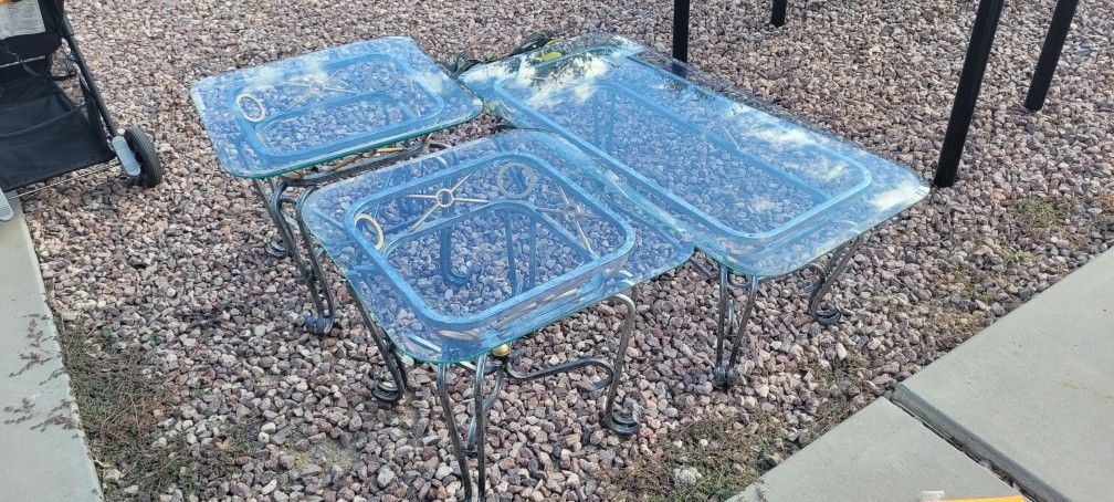 Glass table Set 
