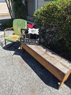 LOT OF VINTAGE "RUSTIC GARDEN FURNITURE