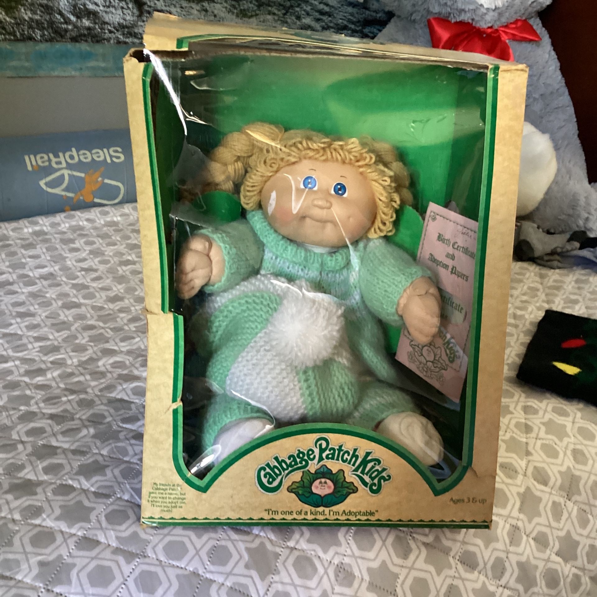 1983 Cabbage Patch Doll Still New In The Box With Adoption Papers