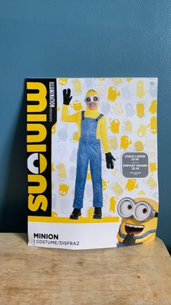 HALLOWEEN MINION KIDS SIZE LARGE 12-14 COSTUME