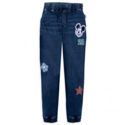 Disney Her Universe Mickey Mouse Denim Joggers
