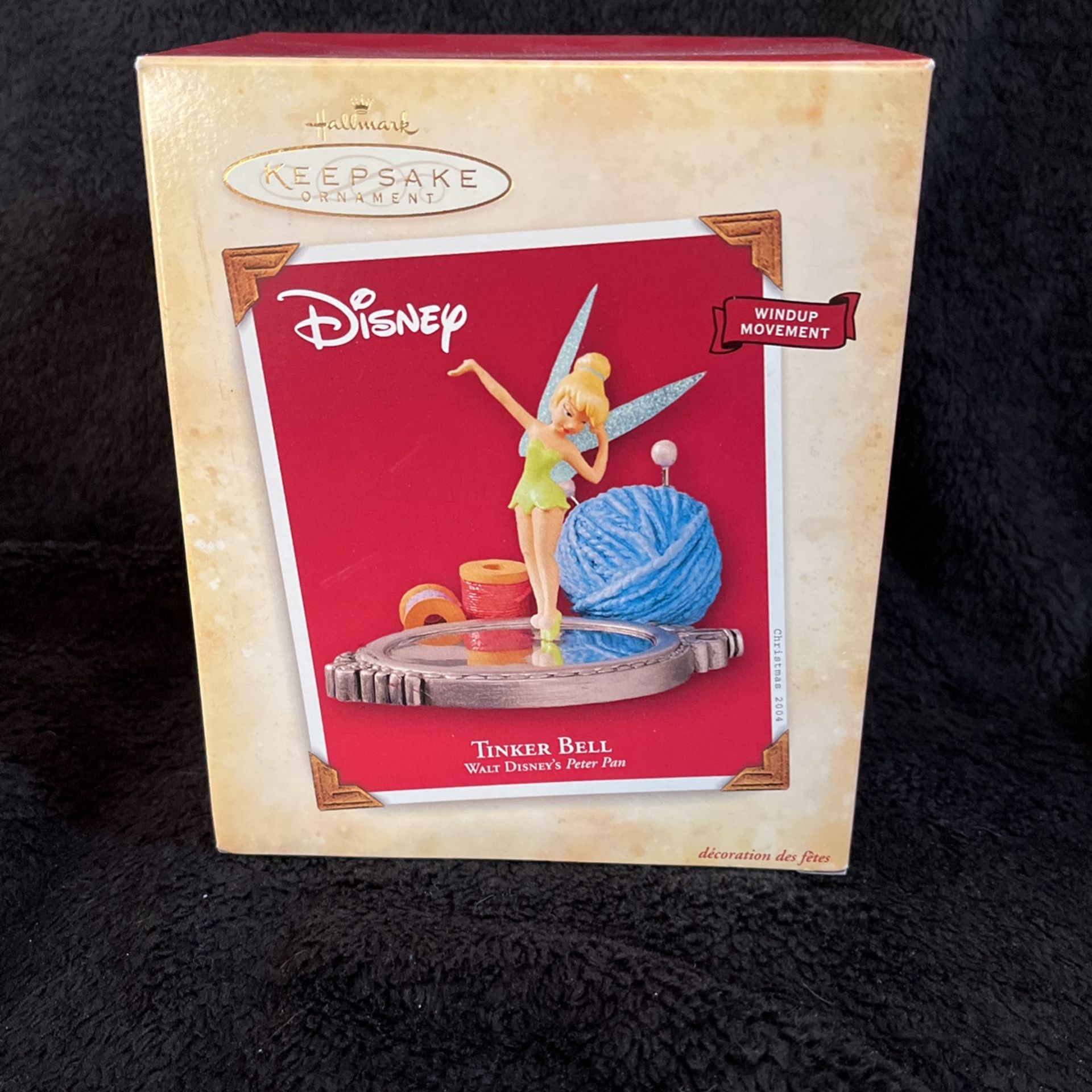 Disney TINKER BELL windup movement Ornament - Lots More Disney Ornaments In Profile ! 