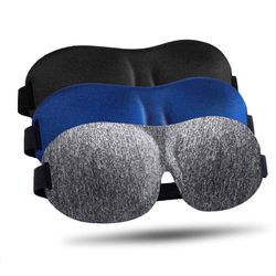 Brand New - LKY DIGITAL Sleep Mask for Side Sleeper 3 Pack, 100% Blackout 3D Eye Mask for Sleeping, Night Blindfold for Men Women