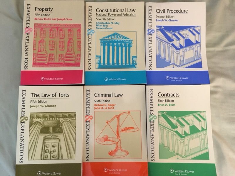 Examples and Explanations law books property criminal contracts Civil Procedure torts Constitutional criminal