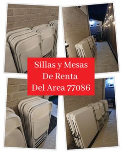 Sillas y Mesas Del Area 77086🎈