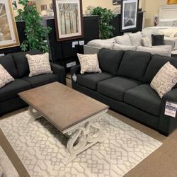 New And In Box Alenya Slate Living Room Set (Sofa And Loveseat) & Couch & Sectional Options 