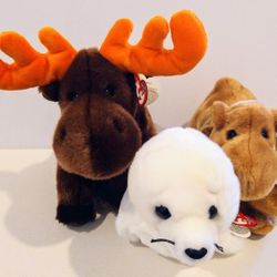Retired Ty Beanie Buddies--Trio of Animals $15 each