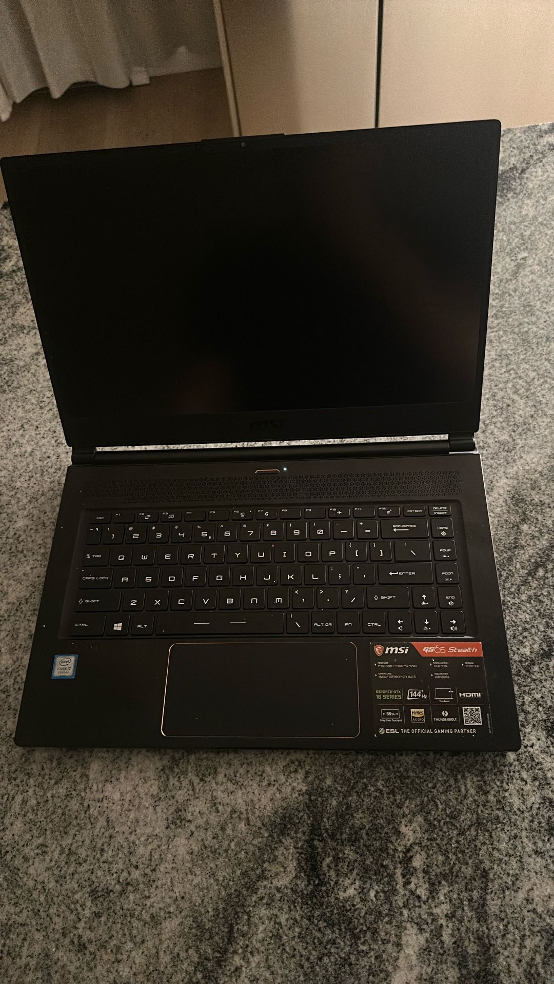 FOR SALE: MSI GS65 Stealth Gaming Laptop – i7 / GTX 1660 Ti / 144Hz