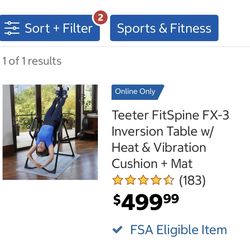 Teeter inversion table (never used)