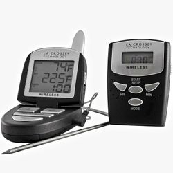  Crosse Technology 922-818 Digital Cooking Thermometer with Stainless Steel Probe & Wireless Pager