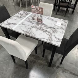 5PC Dining Table Set 2 colors available