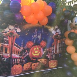 Halloween Disney Balloon Garland