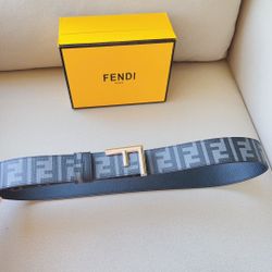 Fendi Men Leather Belt 40mm 