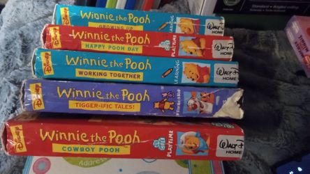 Disney Winnie the Pooh VHS Tape Lot of 5