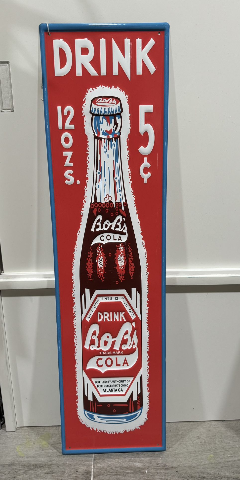 Vintage Drink Bob's Cola Soda Pop Bottle Gas Station 29