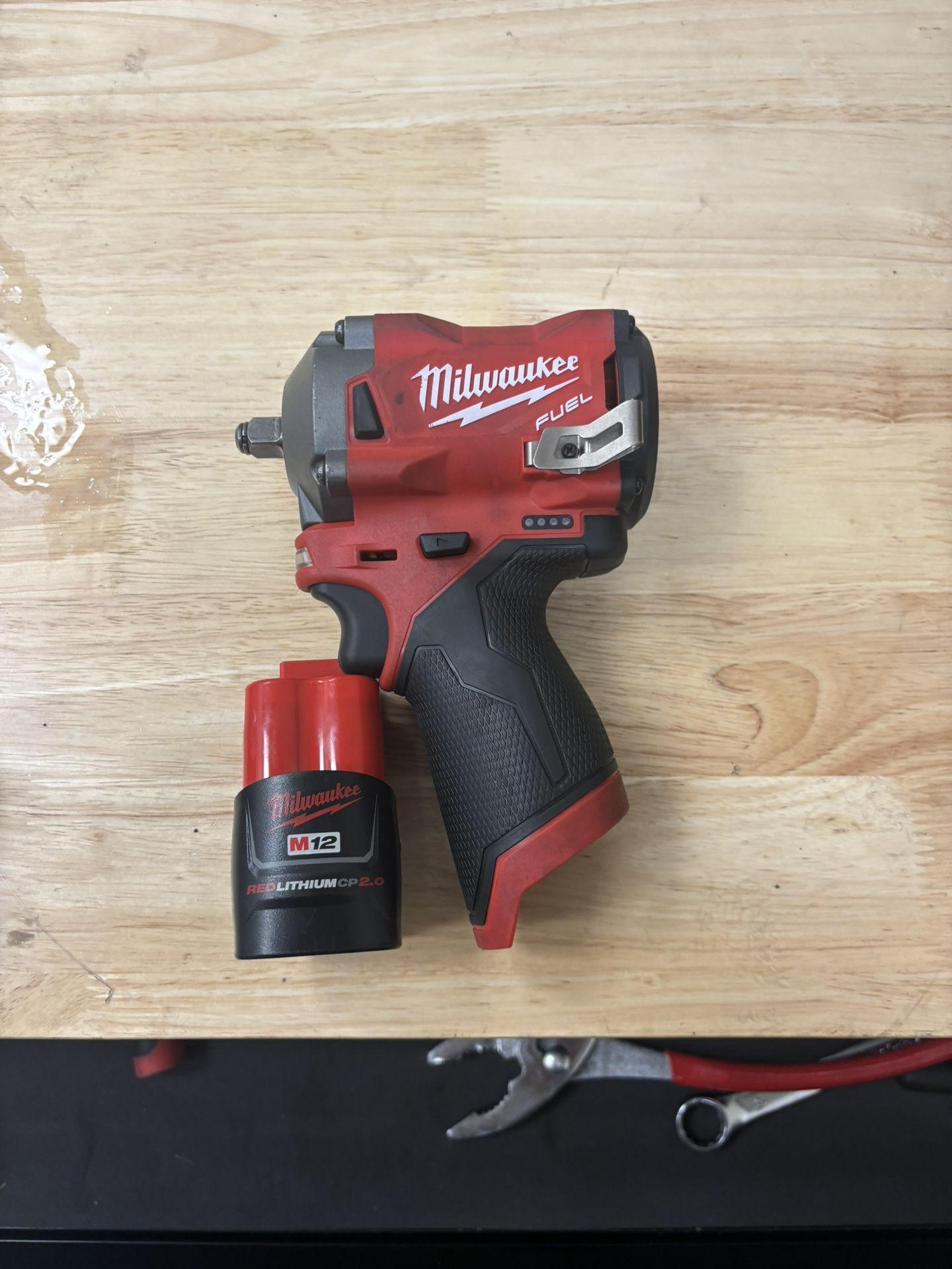 Milwaukee 3/8 Impact Wrench “stubby” Used Handful Of Times 