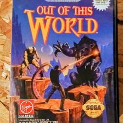 Out Of This World For Sega Genesis, Like NEW, CIB 