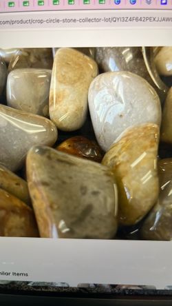 Crop Circle Stone Tumbled Lot - 43 Pc Rare Awakened Flint Crystal Lot
