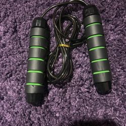 Green & Black Exercise Rope 