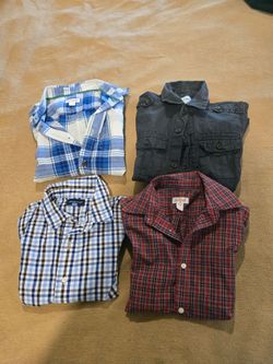 All 4 Boys long sleeve dress shirts sz 6/7