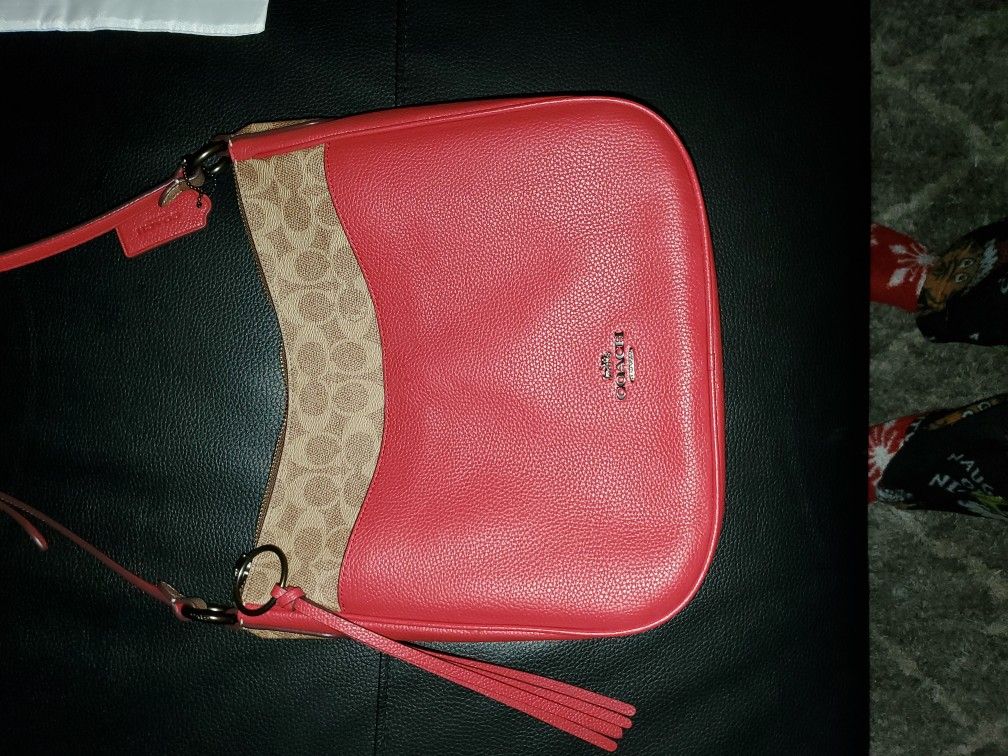 Red Coach Purse