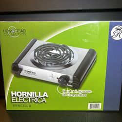 Electric portable cooktop