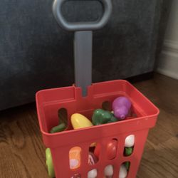 Grocery Basket With Foot Play Set