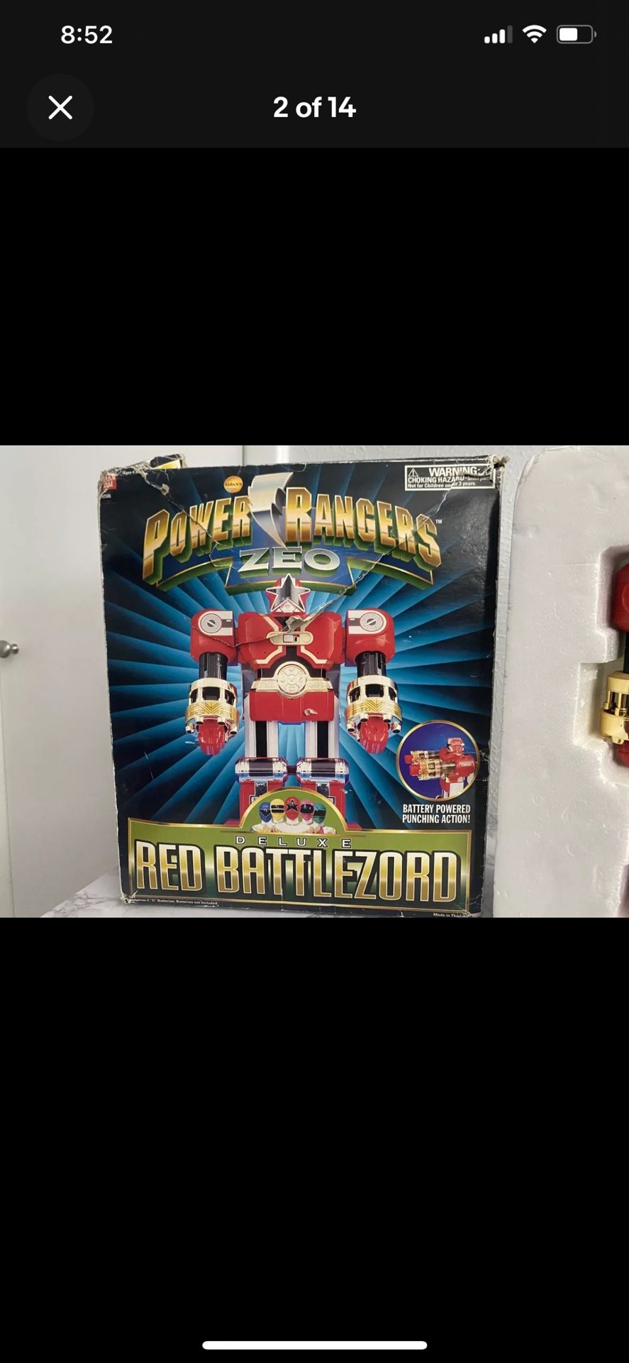 BANDAI Power Rangers Zeo Ohranger DX Red Battlezord Megazord punch puncher READ