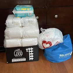 Size 1 and NB diapers