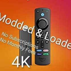 Fire 4k Streaming Device HD TV Loaded Tested Stick Ready To Watch Everything 