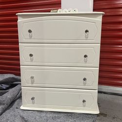White Dresser & Matching Night Stand 