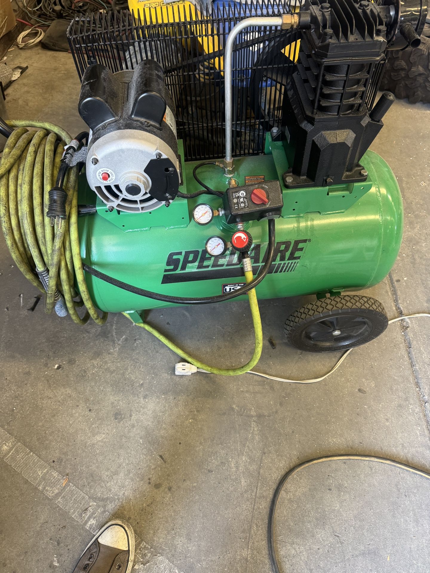 Air compressor speed air