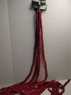 Red bead garland Garland 3 packs