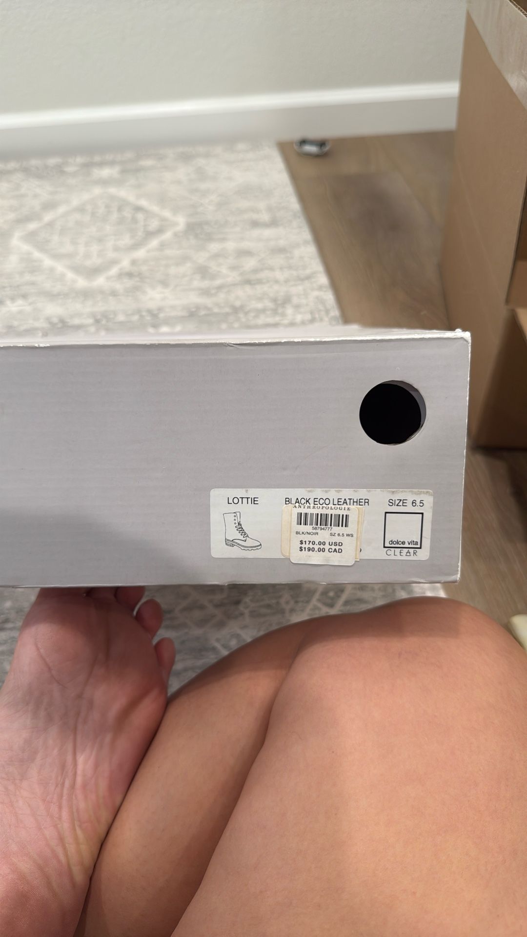 Dolce Vita Black Combat Boots