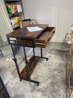 Ergonomic Desk Brown Wood