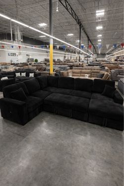 Soft Corduroy Sectional - Financing Available