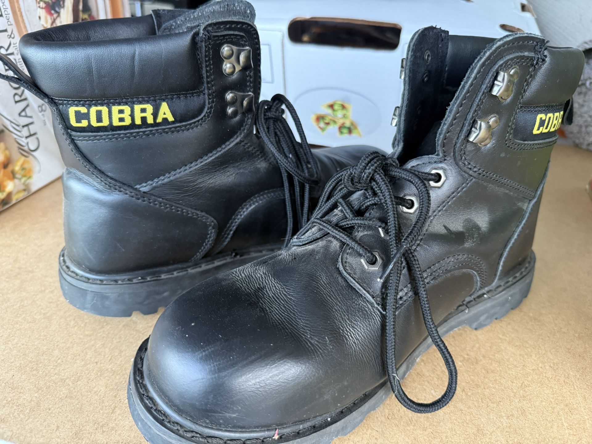 Cobra Black Work Boots
