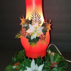 Vintage Blow Mold Solo Light up Candle