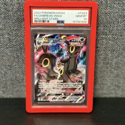 PSA 10 Umbreon VMAX Trainer Gallery Brilliant Stars TG23