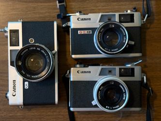 Canon Canonet 35mm Film Camera Lot (For Parts) Canonet 28 Canonet G-III QL