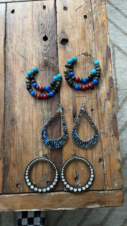 Big earrings